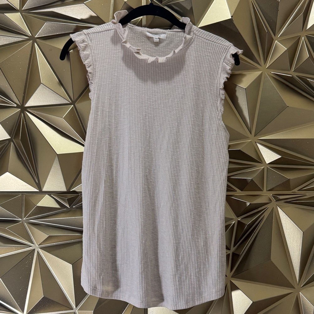 Maurices Ribbed Sleeveless Top in Cream